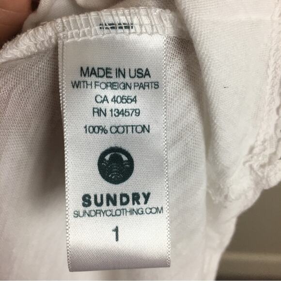 Sundry white Knit Peplum Tank Top 1 - Picture 6 of 6
